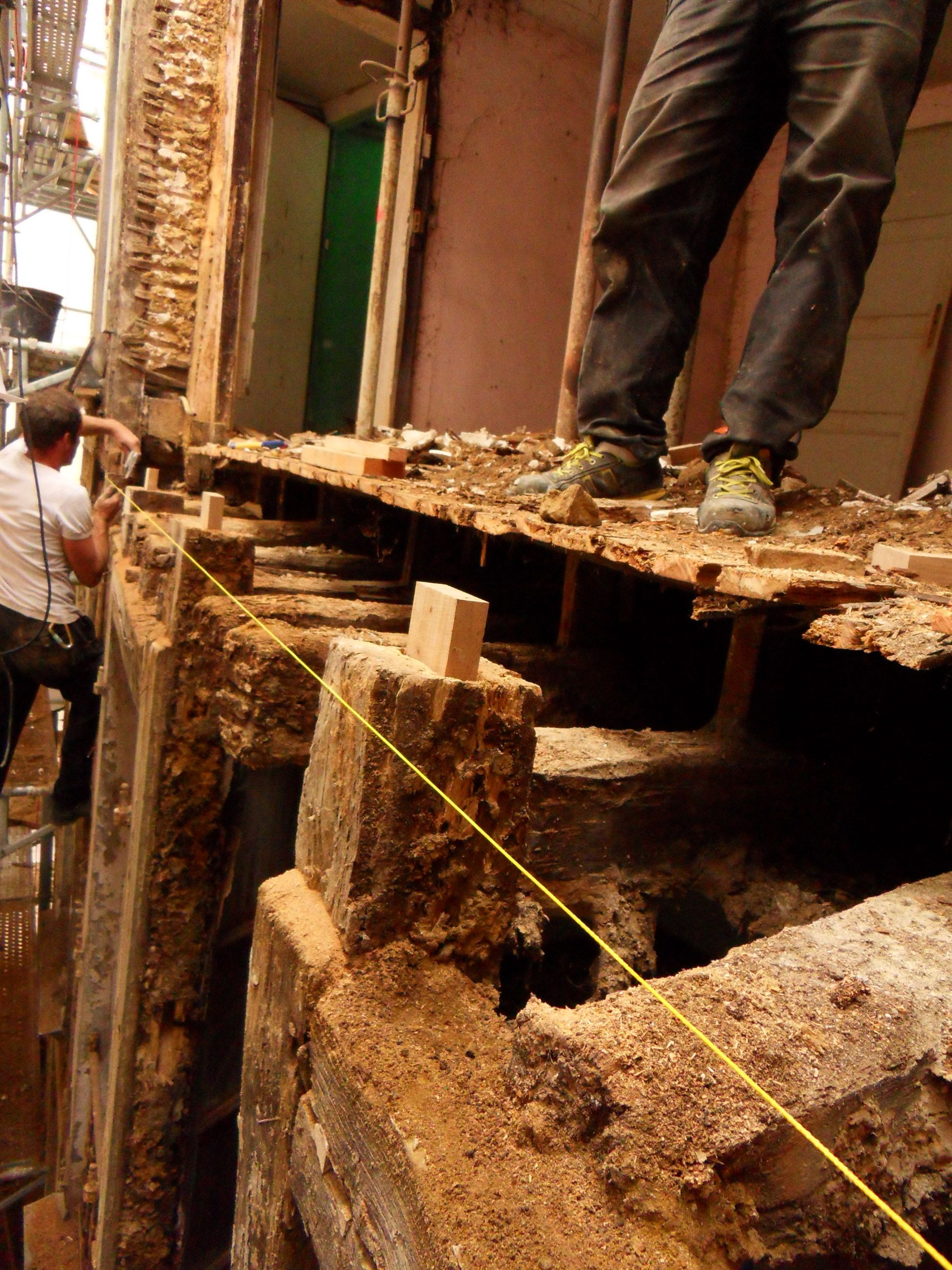 Restauration d'un immeuble à pan de bois