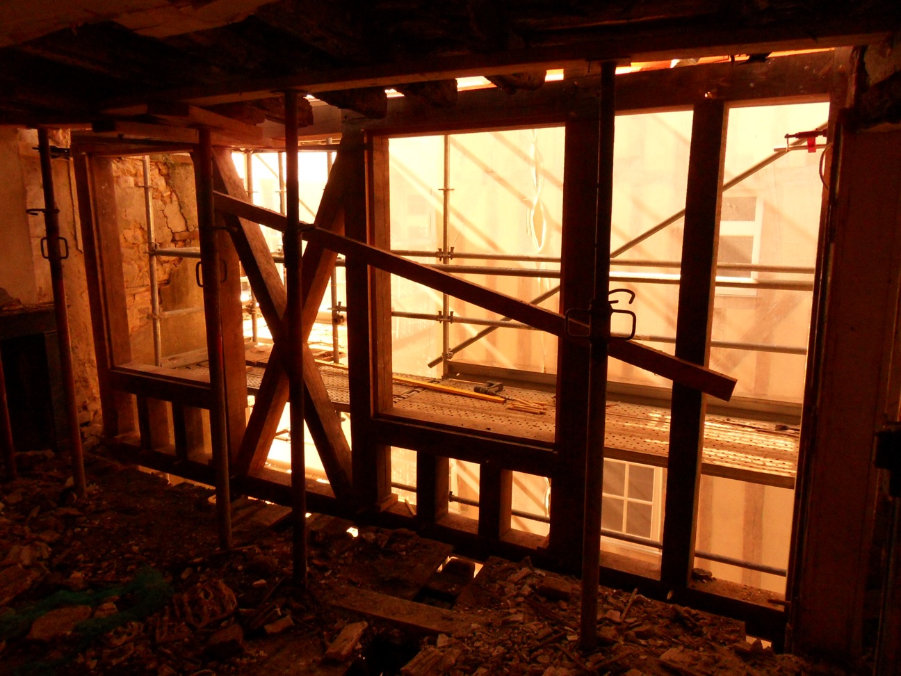 Restauration d'un immeuble à pan de bois