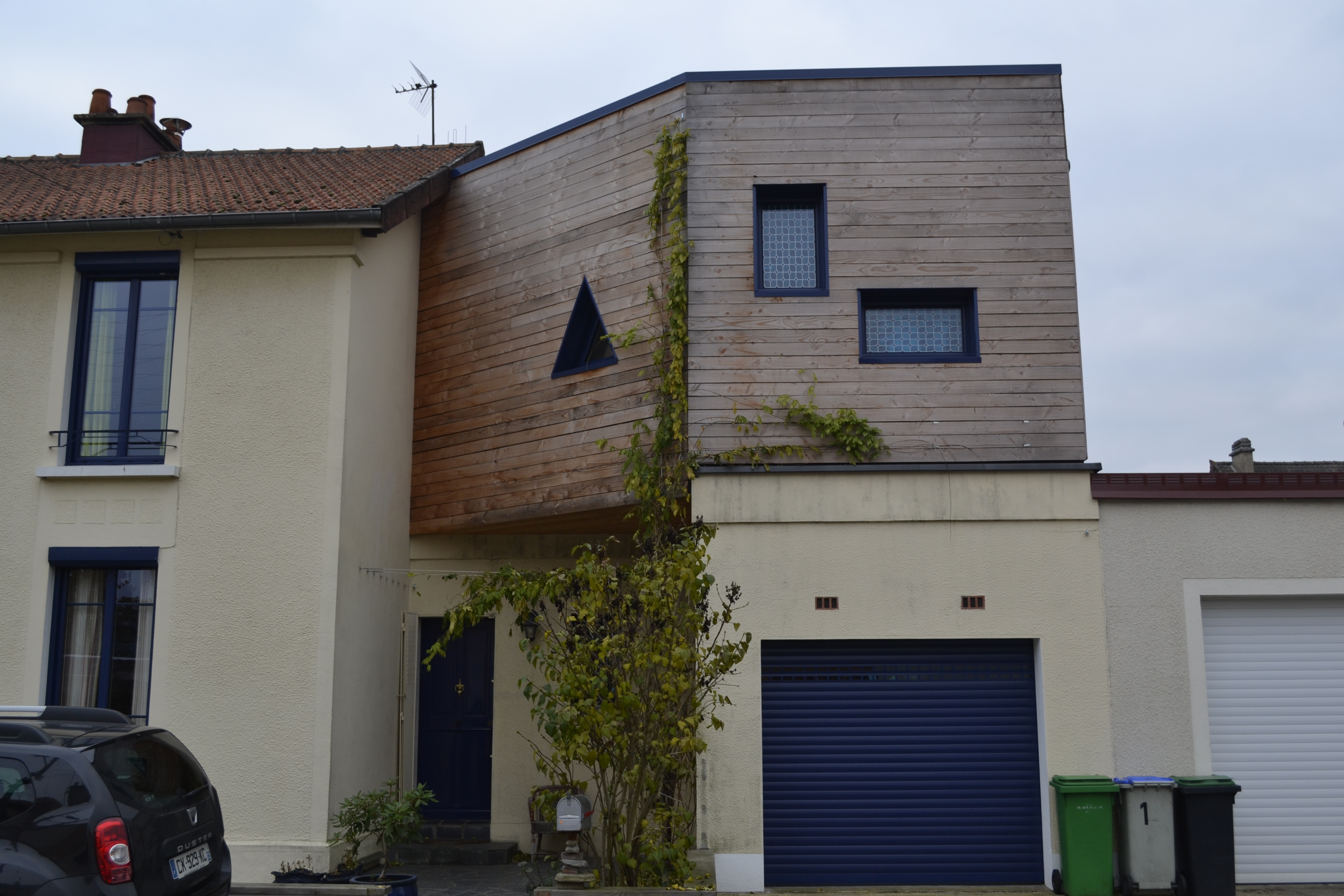 Surélévation sur garage