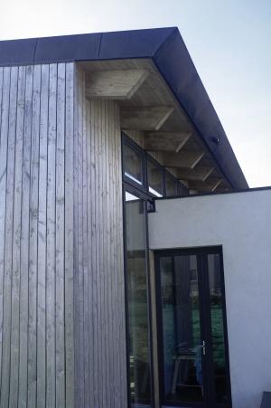 Construction bioclimatique bois et brique