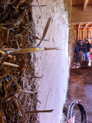 Chantier paille à Lombron 