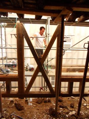 Restauration d'un immeuble à pan de bois